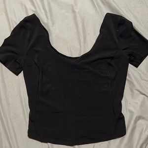 Black lulu lemon crop top